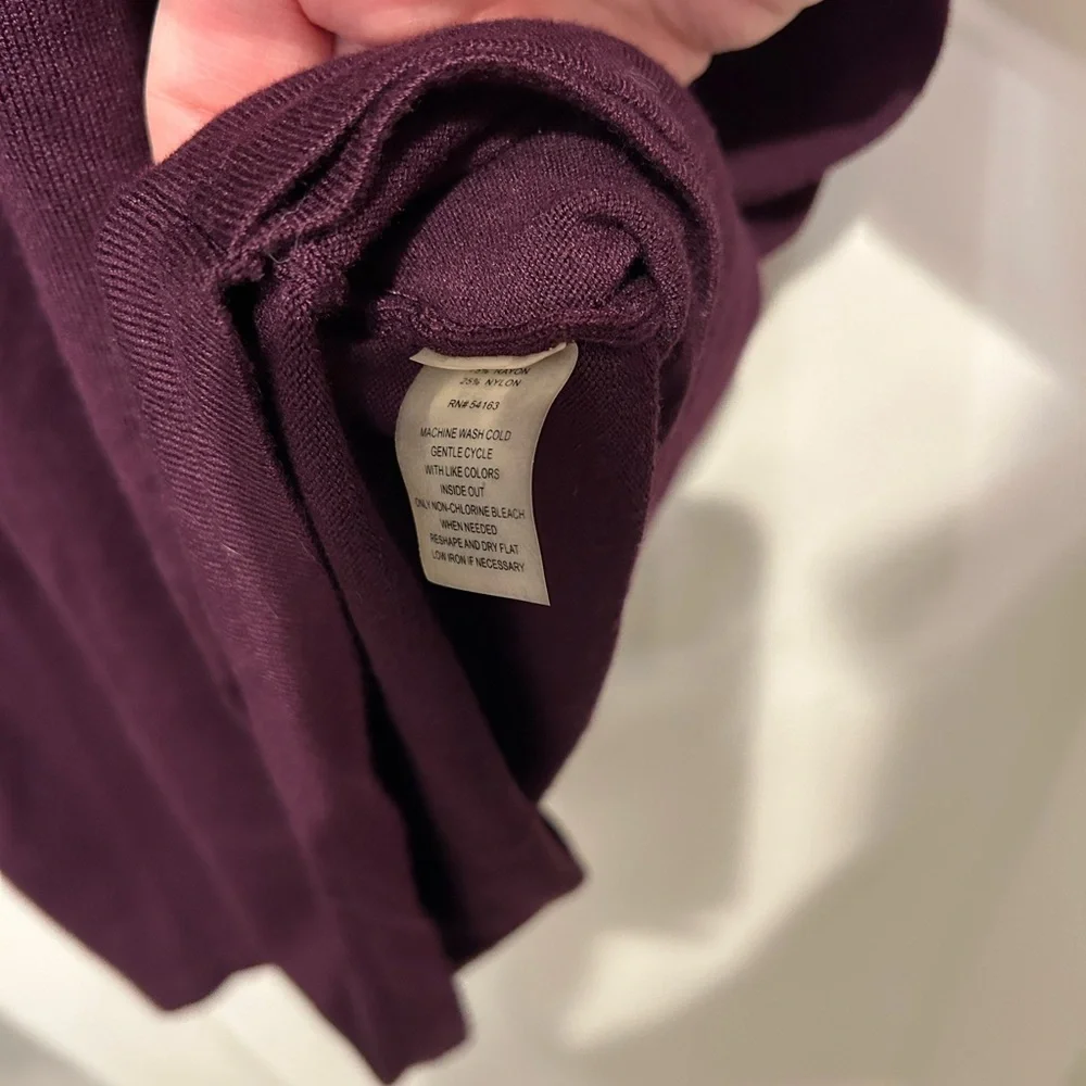 Calvin Klein women’s dress cranberry color size L with stretch midi length NWT - Picture 7 of 7